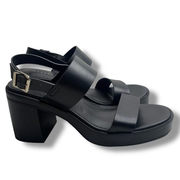 Madden Girl Shoes Toola Platform City Sandals Heels Chunky Strappy Y2K Size 8.5 - Picture 2 of 9